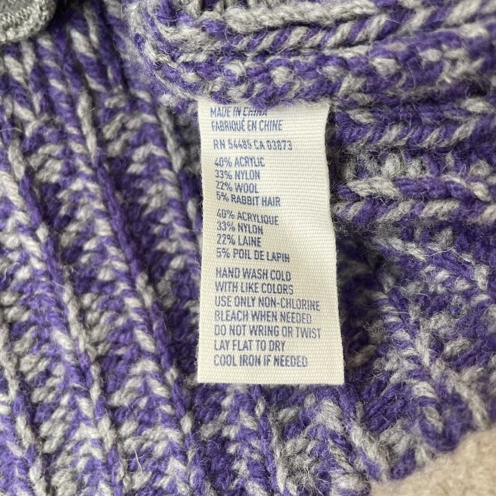 American Eagle Sweater Womens Small Purple Gray Button Cardigan Pockets Cozy - Picture 6 of 9